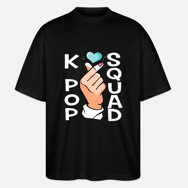 Escouade K-Pop - T-shirt bio Blaster 2.0 coupe oversize Stanley/Stella Unisexe - noir