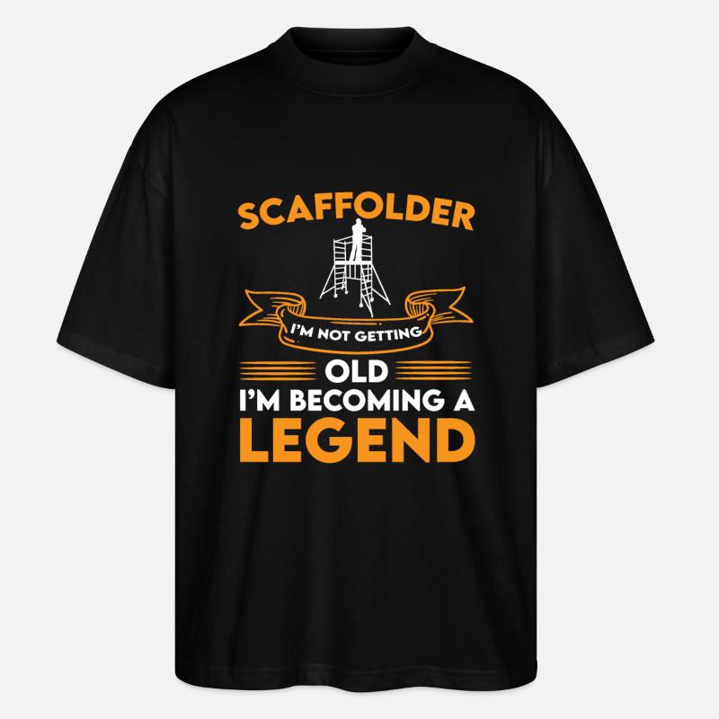 Légende de l’échafaudage - T-shirt bio Blaster 2.0 coupe oversize Stanley/Stella Unisexe - noir