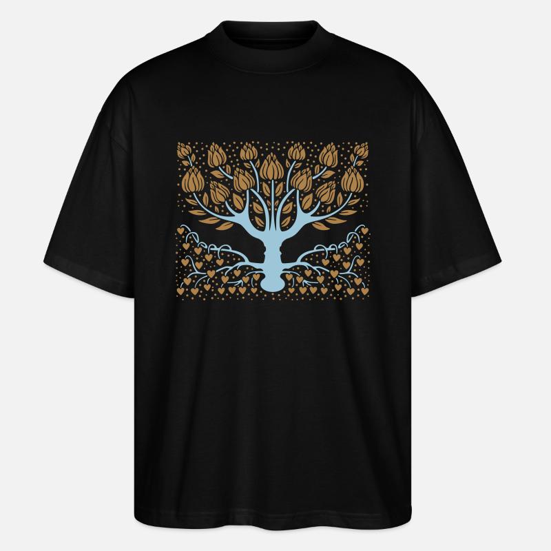 Fantastischer Baum - Stanley/Stella Oversized Unisex Bio T-Shirt Blaster 2.0 - Schwarz