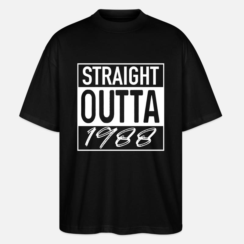 Droit OUTTA 1988 - T-shirt bio Blaster 2.0 coupe oversize Stanley/Stella Unisexe - noir