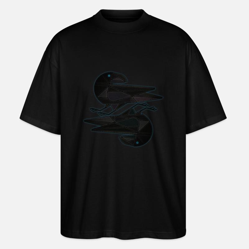 Hugin Munin - Stanley/Stella Oversized Unisex Bio T-Shirt Blaster 2.0 - Schwarz