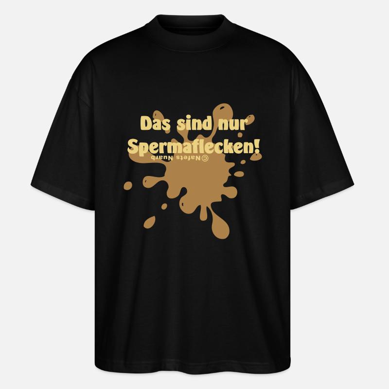 Spermaflecken - Stanley/Stella Oversized Unisex Bio T-Shirt Blaster 2.0 - Schwarz