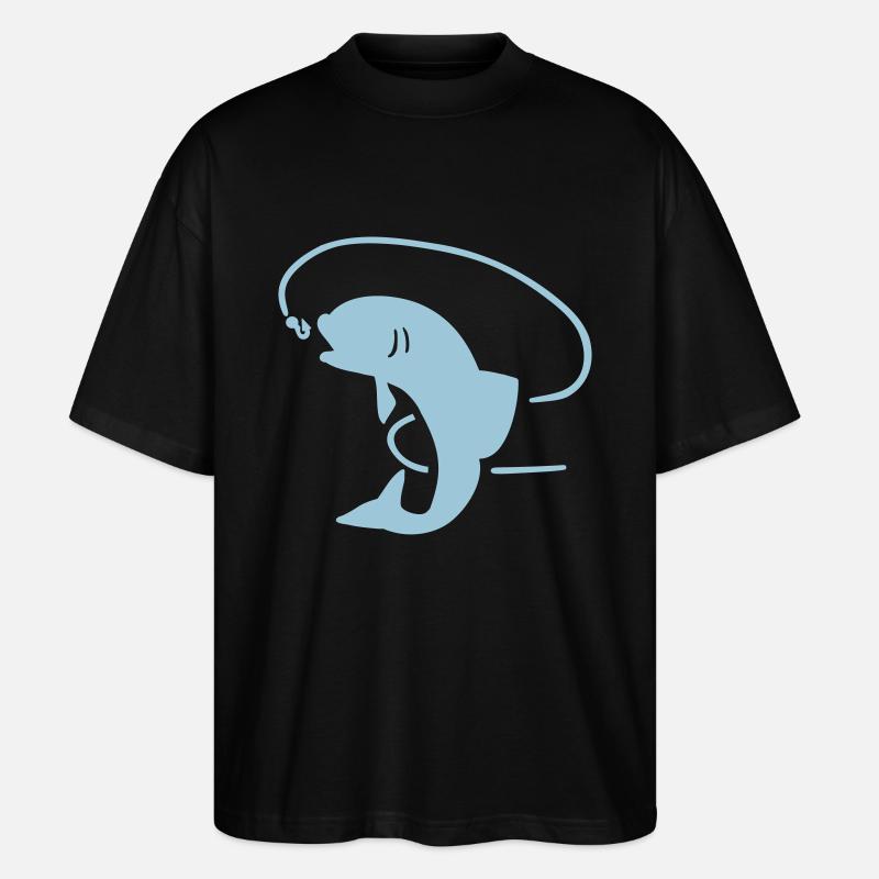 Pêche - T-shirt bio Blaster 2.0 coupe oversize Stanley/Stella Unisexe - noir