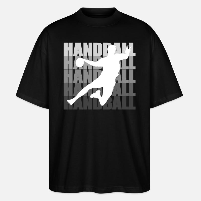 Handball - Stanley/Stella Oversized Unisex Bio T-Shirt Blaster 2.0 - Schwarz