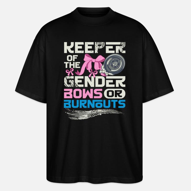 Hüter der Gender-Burnouts oder Verbeugungen - Stanley/Stella Oversized Unisex Bio T-Shirt Blaster 2.0 - Schwarz
