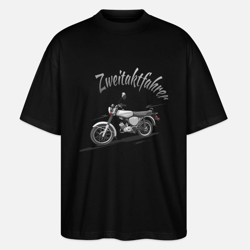 S51 Zweitaktfahrer - Stanley/Stella Oversized Unisex Bio T-Shirt Blaster 2.0 - Schwarz