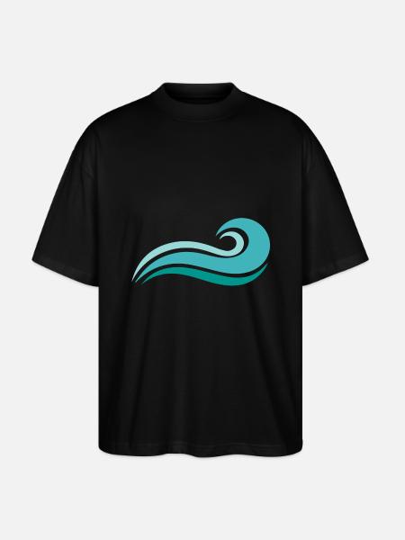 Wave - Stanley/Stella Oversized Unisex Organic T-shirt Blaster 2.0 - black