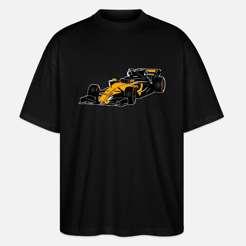 Racecar - Rennauto - Stanley/Stella Oversized Unisex Bio T-Shirt Blaster 2.0 - Schwarz