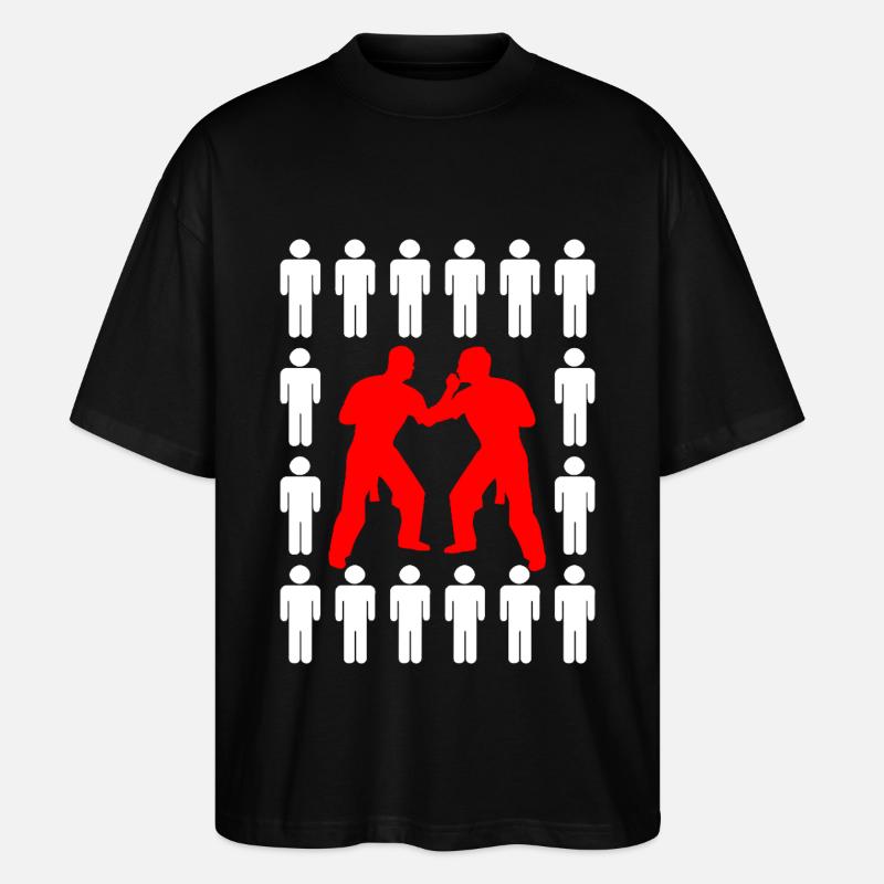 Krav Maga - Stanley/Stella Oversized Unisex Bio T-Shirt Blaster 2.0 - Schwarz