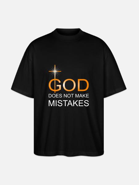God does not make mistakes - Stanley/Stella Oversized Unisex Organic T-shirt Blaster 2.0 - black