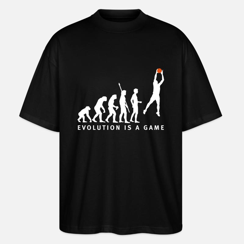 evolution_basketball_062011_b_2c - Stanley/Stella Oversized Unisex Organic T-shirt Blaster 2.0 - black