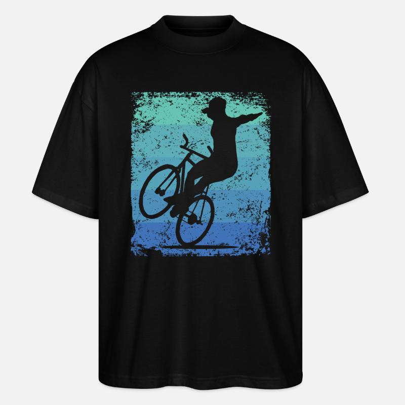 Kunstradfahren Kunstradfahrer - Stanley/Stella Oversized Unisex Bio T-Shirt Blaster 2.0 - Schwarz