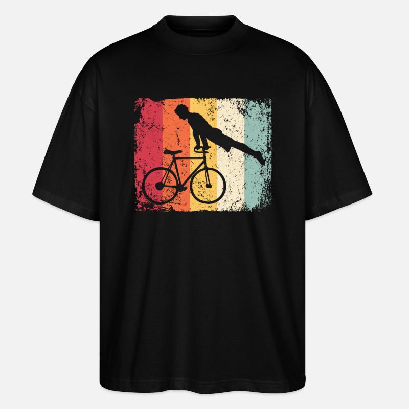 Kunstradfahren Kunstradfahrer - Stanley/Stella Oversized Unisex Bio T-Shirt Blaster 2.0 - Schwarz