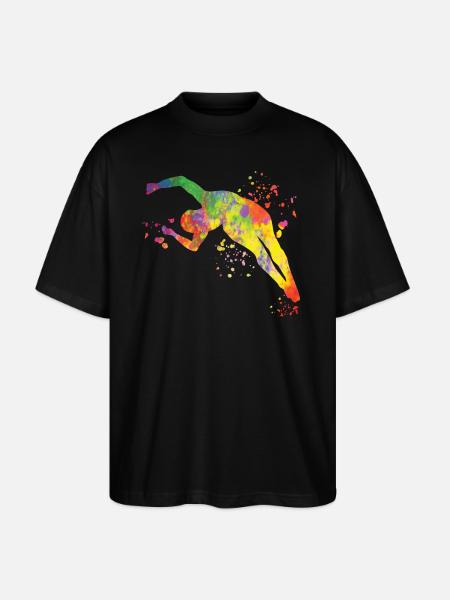 Diving, Synchronized Diving, Artistic Jumping - Stanley/Stella Oversized Unisex Organic T-shirt Blaster 2.0 - black