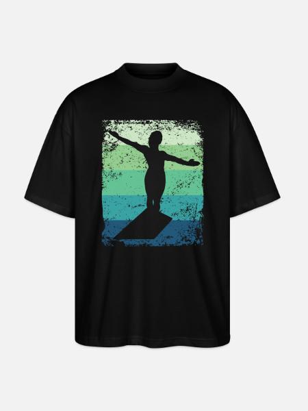 Synchronized Water Diver High Diver - Stanley/Stella Oversized Unisex Organic T-shirt Blaster 2.0 - black