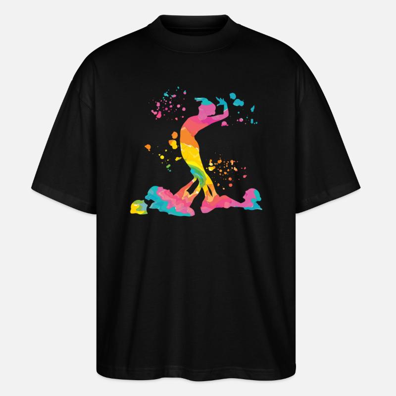 Artistic Swim Team Synchronschwimmen - Stanley/Stella Oversized Unisex Bio T-Shirt Blaster 2.0 - Schwarz