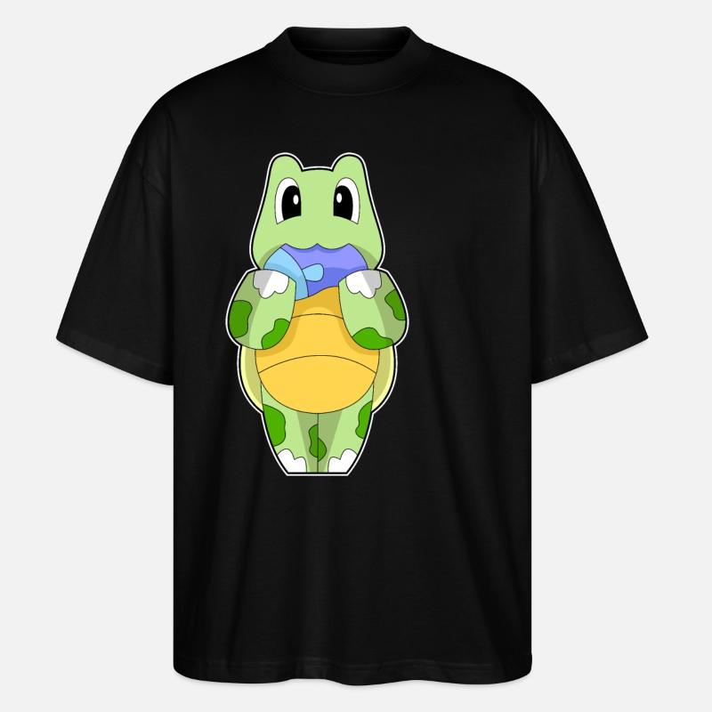 Poisson-tortue - T-shirt bio Blaster 2.0 coupe oversize Stanley/Stella Unisexe - noir