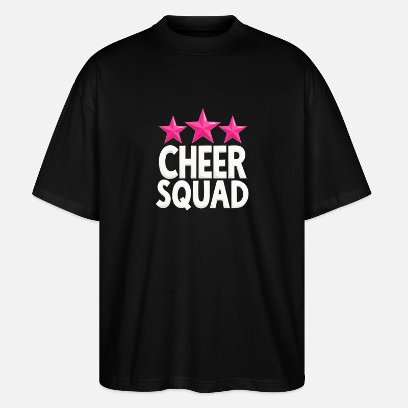 Cheer Squad Cheerleading Team Thrilled - Stanley/Stella Oversized Unisex Organic T-shirt Blaster 2.0 - black
