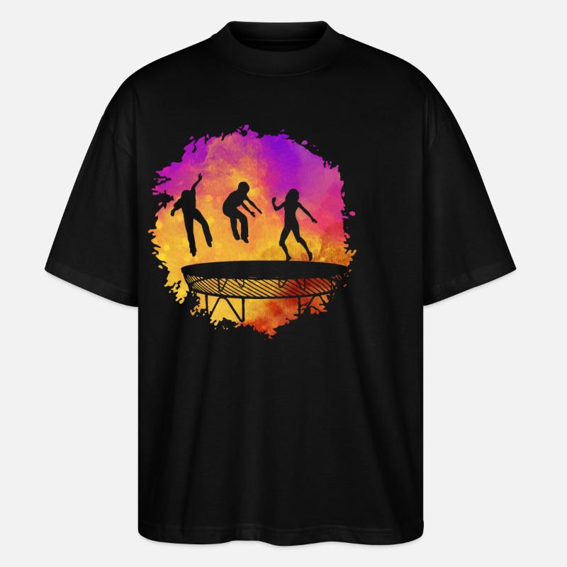 Trampolin - Stanley/Stella Oversized Unisex Bio T-Shirt Blaster 2.0 - Schwarz