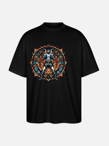 Muay Thai - Stanley/Stella Oversized Unisex Organic T-shirt Blaster 2.0 - black