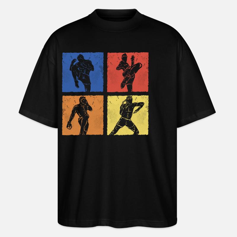 Muay Thai - Stanley/Stella Oversized Unisex Bio T-Shirt Blaster 2.0 - Schwarz
