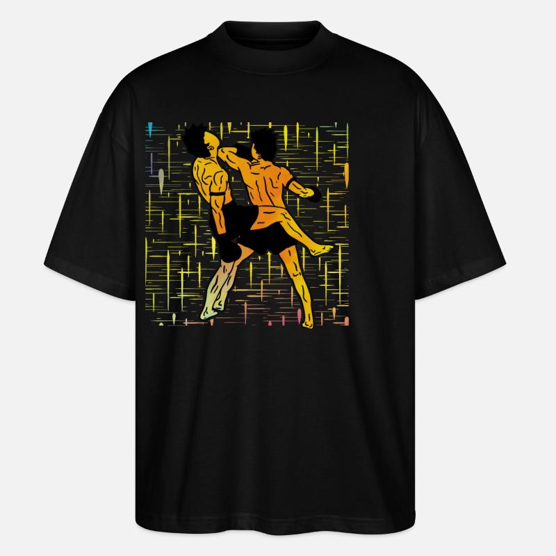 Muay Thai - Stanley/Stella Oversized Unisex Bio T-Shirt Blaster 2.0 - Schwarz