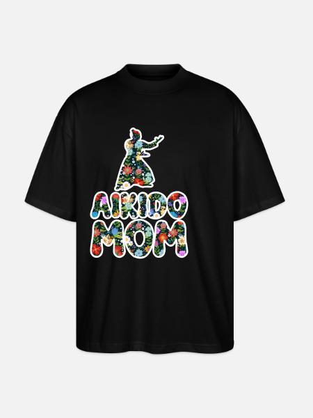 Aikido Mama - Stanley/Stella Oversized Unisex Bio T-Shirt Blaster 2.0 - Schwarz