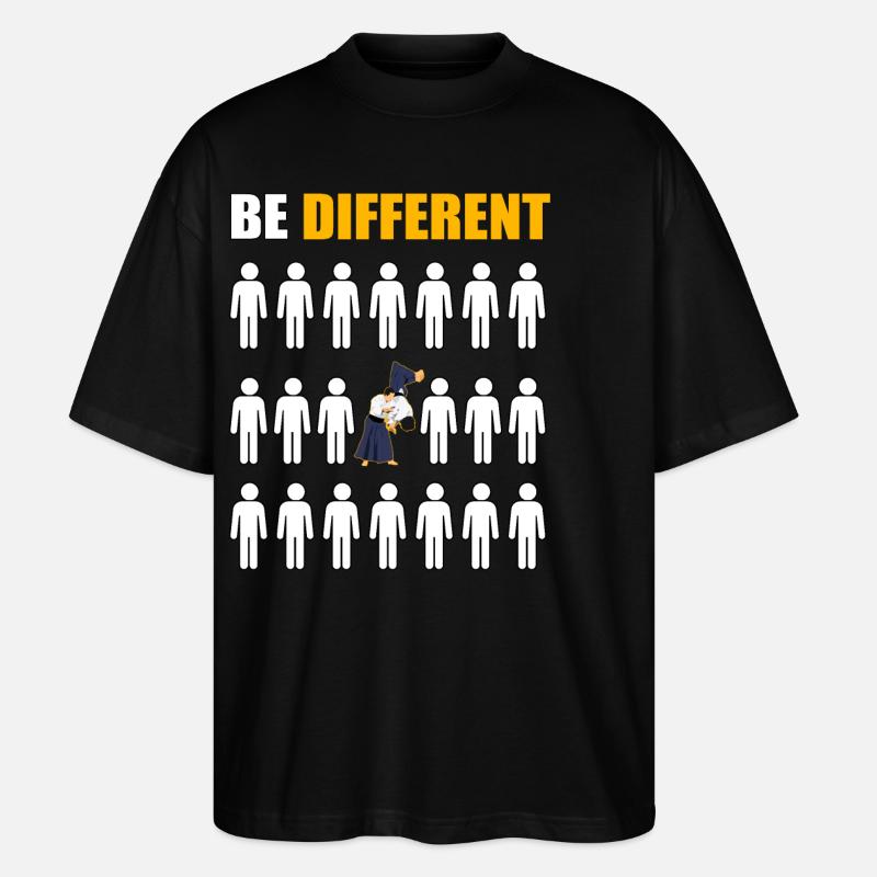 Be Different Aikido - T-shirt bio Blaster 2.0 coupe oversize Stanley/Stella Unisexe - noir