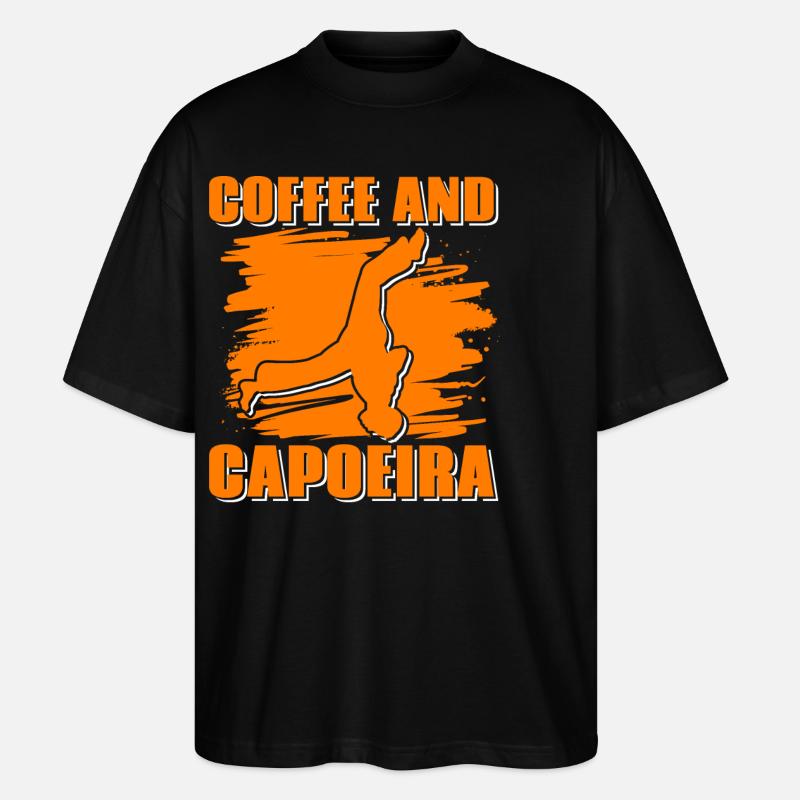 Coffee and Capoeira - Stanley/Stella Oversized Unisex Organic T-shirt Blaster 2.0 - black