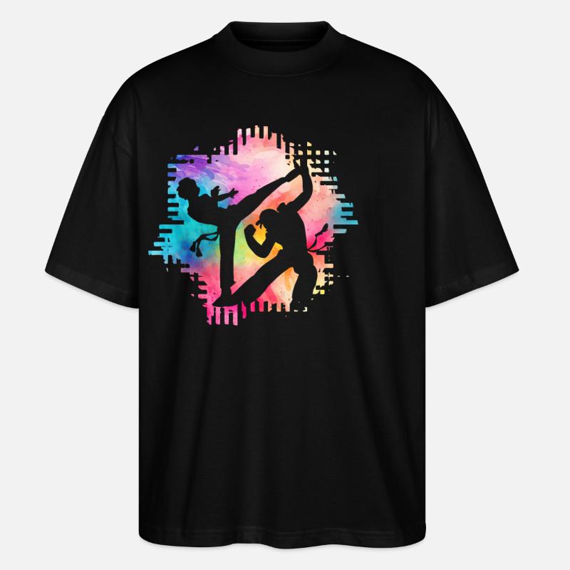 Capoeira - Stanley/Stella Oversized Unisex Bio T-Shirt Blaster 2.0 - Schwarz