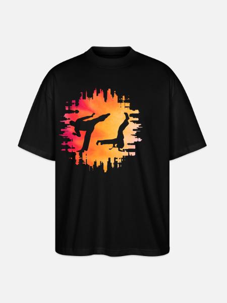 Capoeira - Stanley/Stella Oversized Unisex Organic T-shirt Blaster 2.0 - black