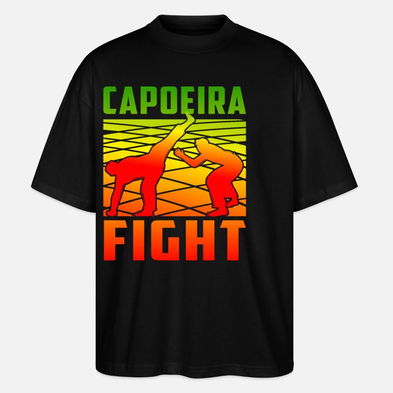 Capoeira Kampf - Stanley/Stella Oversized Unisex Bio T-Shirt Blaster 2.0 - Schwarz