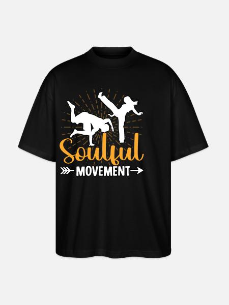 Soulful Movement - Stanley/Stella Oversized Unisex Organic T-shirt Blaster 2.0 - black
