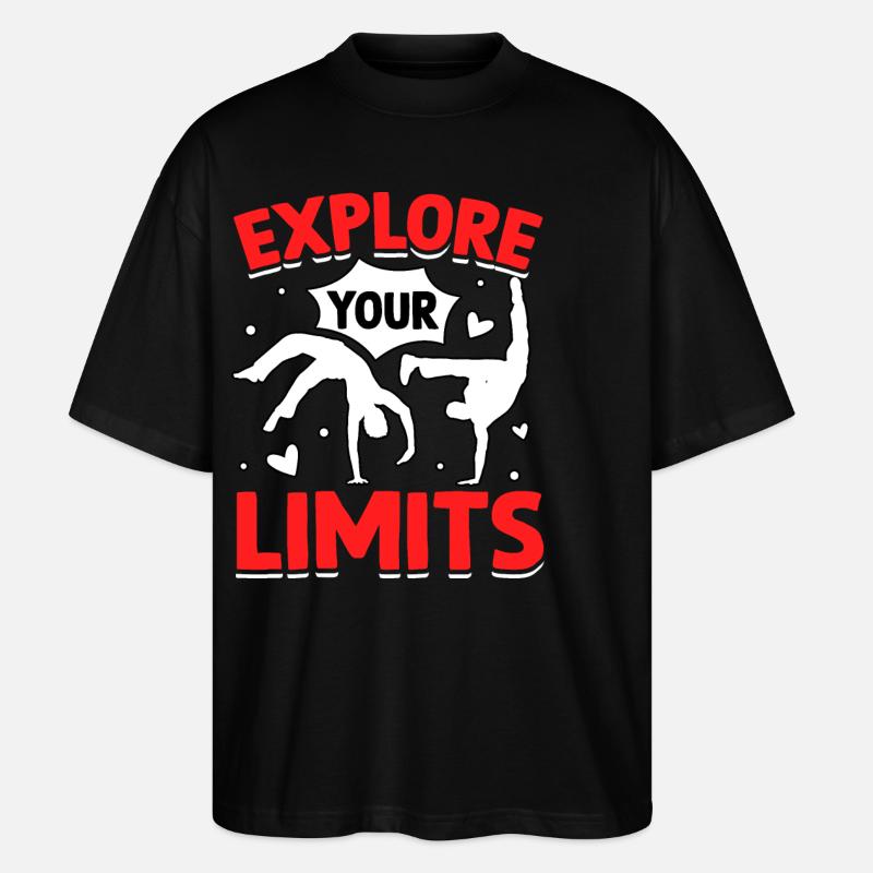 Explore your Limits - Stanley/Stella Oversized Unisex Organic T-shirt Blaster 2.0 - black