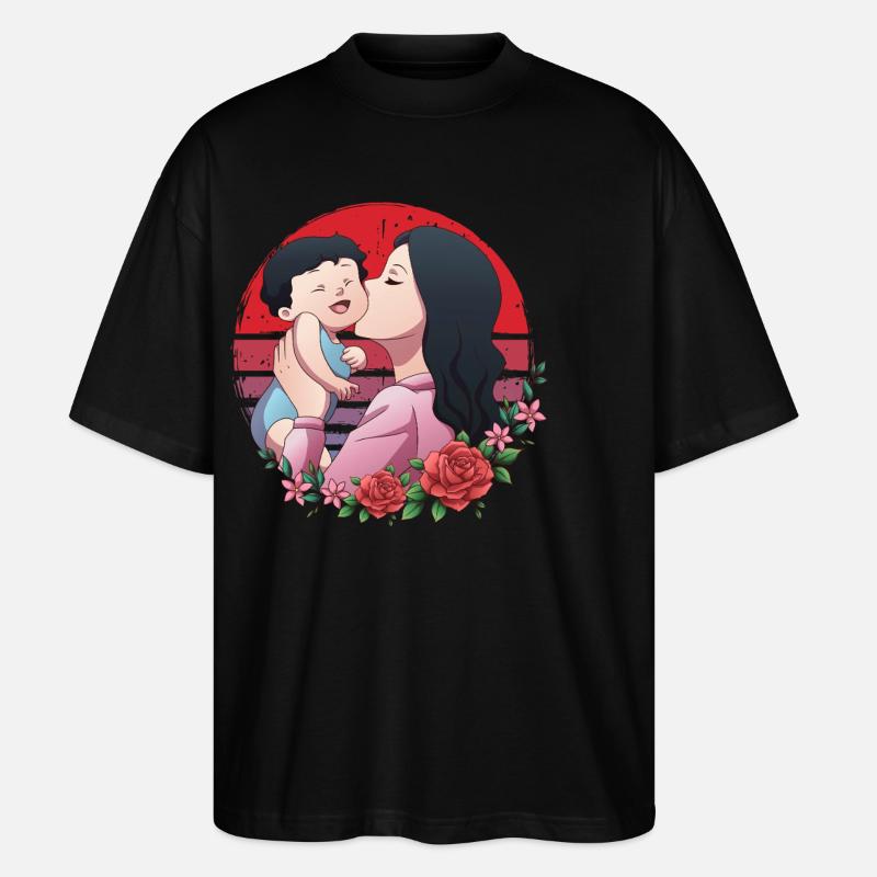 Mama der Fee Eins - Stanley/Stella Oversized Unisex Bio T-Shirt Blaster 2.0 - Schwarz