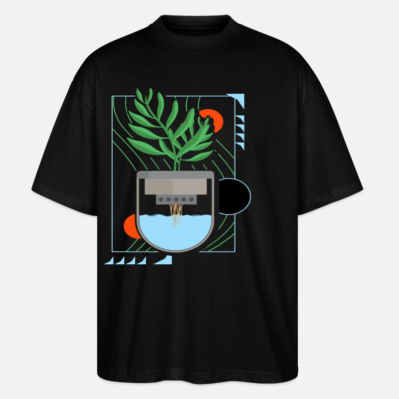 Hydroponics - Stanley/Stella Oversized Unisex Organic T-shirt Blaster 2.0 - black