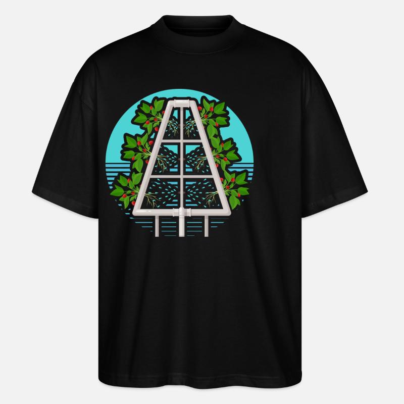 Hydroponik - Stanley/Stella Oversized Unisex Bio T-Shirt Blaster 2.0 - Schwarz