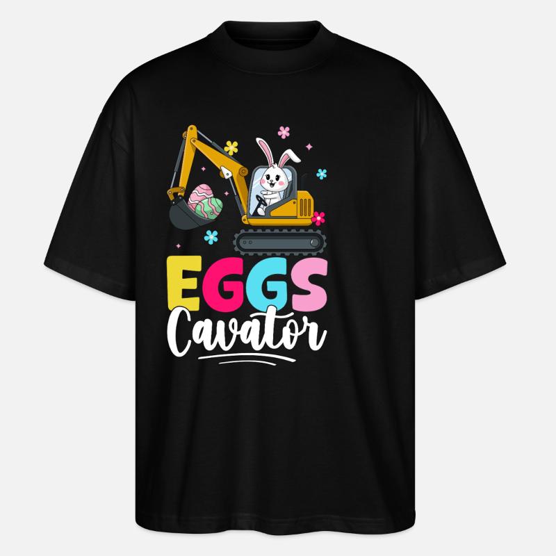 Cavator d’oeufs - T-shirt bio Blaster 2.0 coupe oversize Stanley/Stella Unisexe - noir