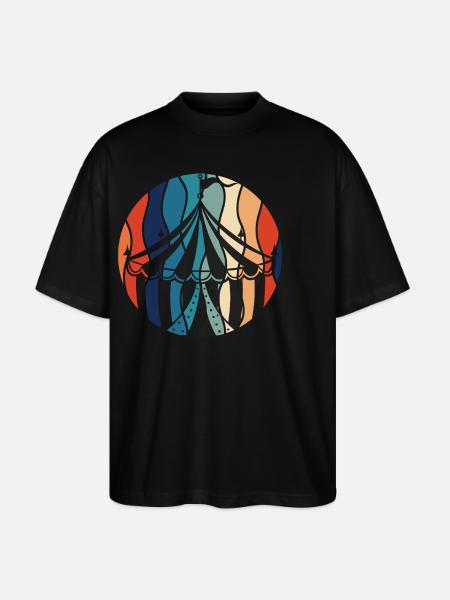 Cirque - T-shirt bio Blaster 2.0 coupe oversize Stanley/Stella Unisexe - noir