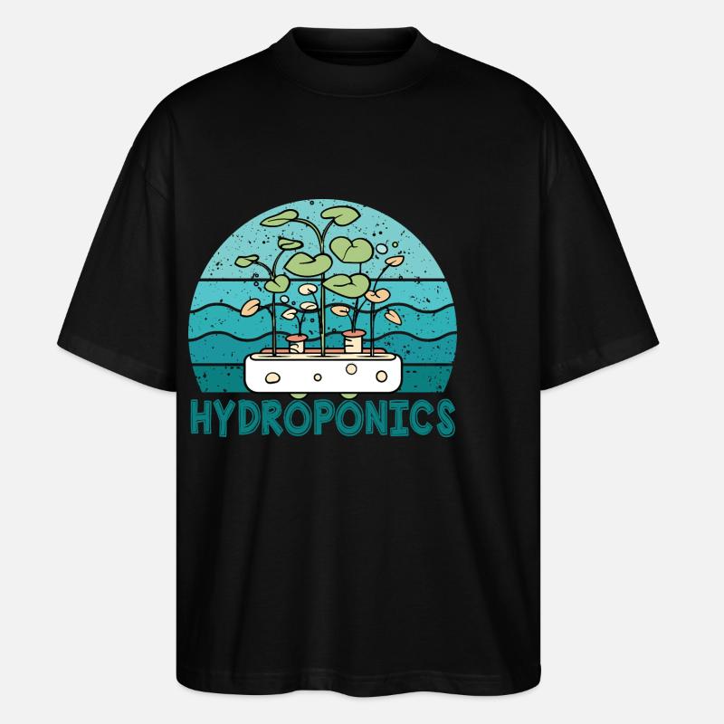 Hydroponics - Stanley/Stella Oversized Unisex Organic T-shirt Blaster 2.0 - black
