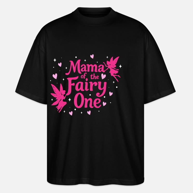 Maman de la fée Une - T-shirt bio Blaster 2.0 coupe oversize Stanley/Stella Unisexe - noir