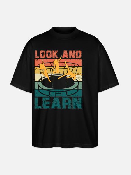 Look and Learn - Stanley/Stella Oversized Unisex Organic T-shirt Blaster 2.0 - black
