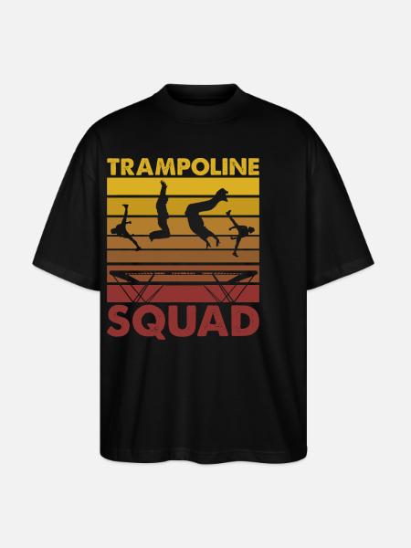 Trampoline Squad - Stanley/Stella Oversized Unisex Organic T-shirt Blaster 2.0 - black