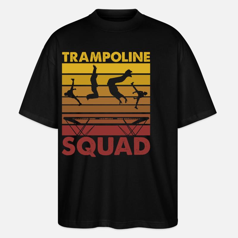 Trampolin-Kader - Stanley/Stella Oversized Unisex Bio T-Shirt Blaster 2.0 - Schwarz