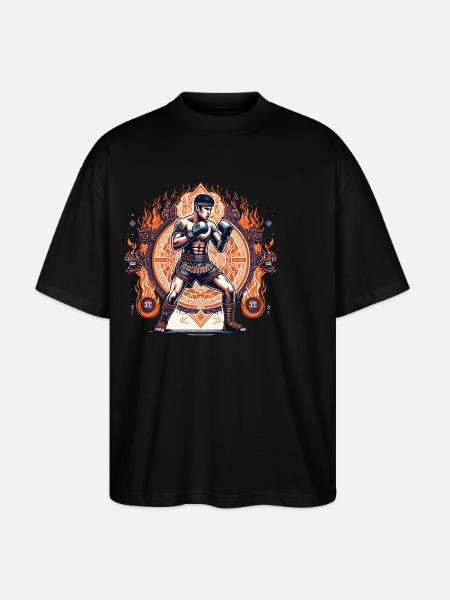 Muay Thai - Stanley/Stella Oversized Unisex Organic T-shirt Blaster 2.0 - black