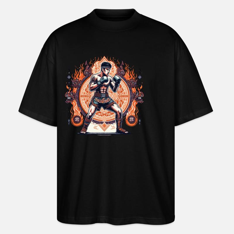 Muay Thaï - T-shirt bio Blaster 2.0 coupe oversize Stanley/Stella Unisexe - noir