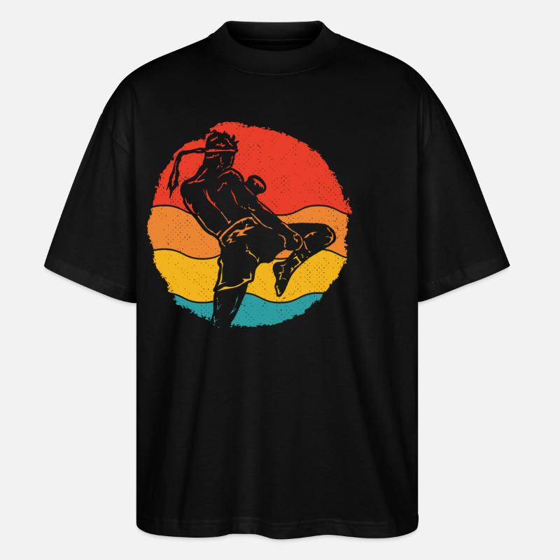 Muay Thai - Stanley/Stella Oversized Unisex Bio T-Shirt Blaster 2.0 - Schwarz