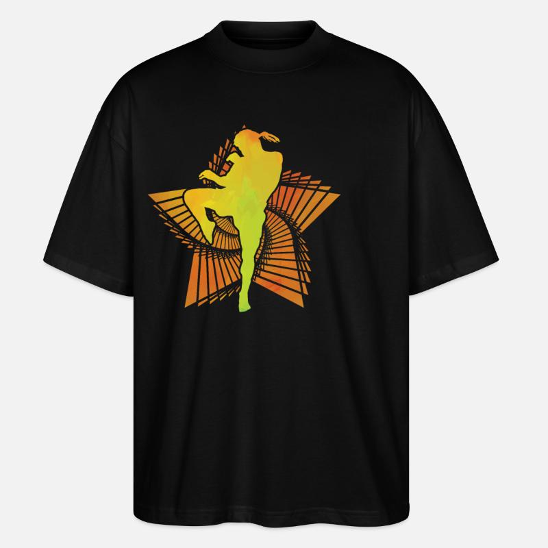 Muay Thai - Stanley/Stella Oversized Unisex Bio T-Shirt Blaster 2.0 - Schwarz