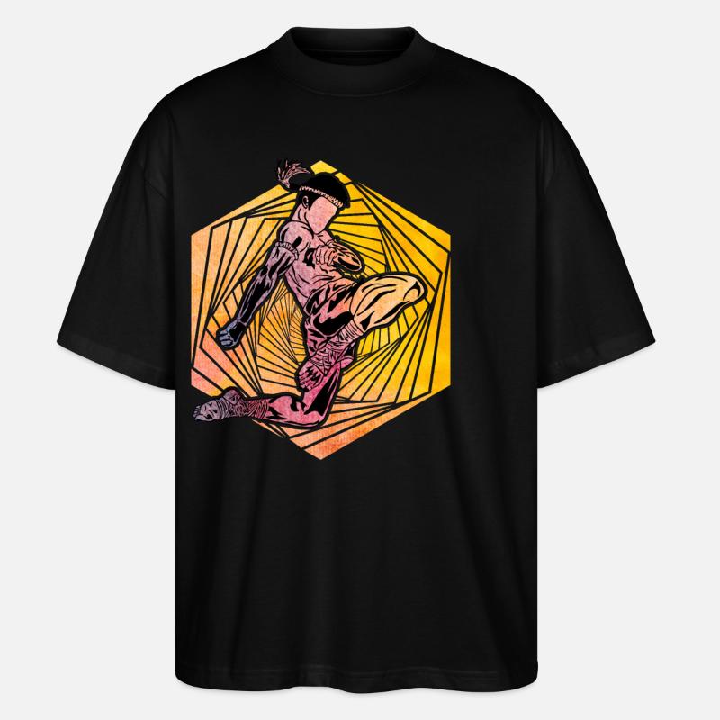 Muay Thaï - T-shirt bio Blaster 2.0 coupe oversize Stanley/Stella Unisexe - noir