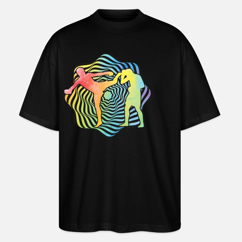Muay Thai - Stanley/Stella Oversized Unisex Bio T-Shirt Blaster 2.0 - Schwarz